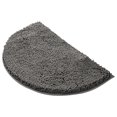 thumbnail image 2 of Mdesiwst Bath Mat Semicircle Anti-slip Thick Soft Shaggy Super Water Absorbent Chenille Shower Floor Rug Pad Bathroom Bedroom Supplies, 2 of 8