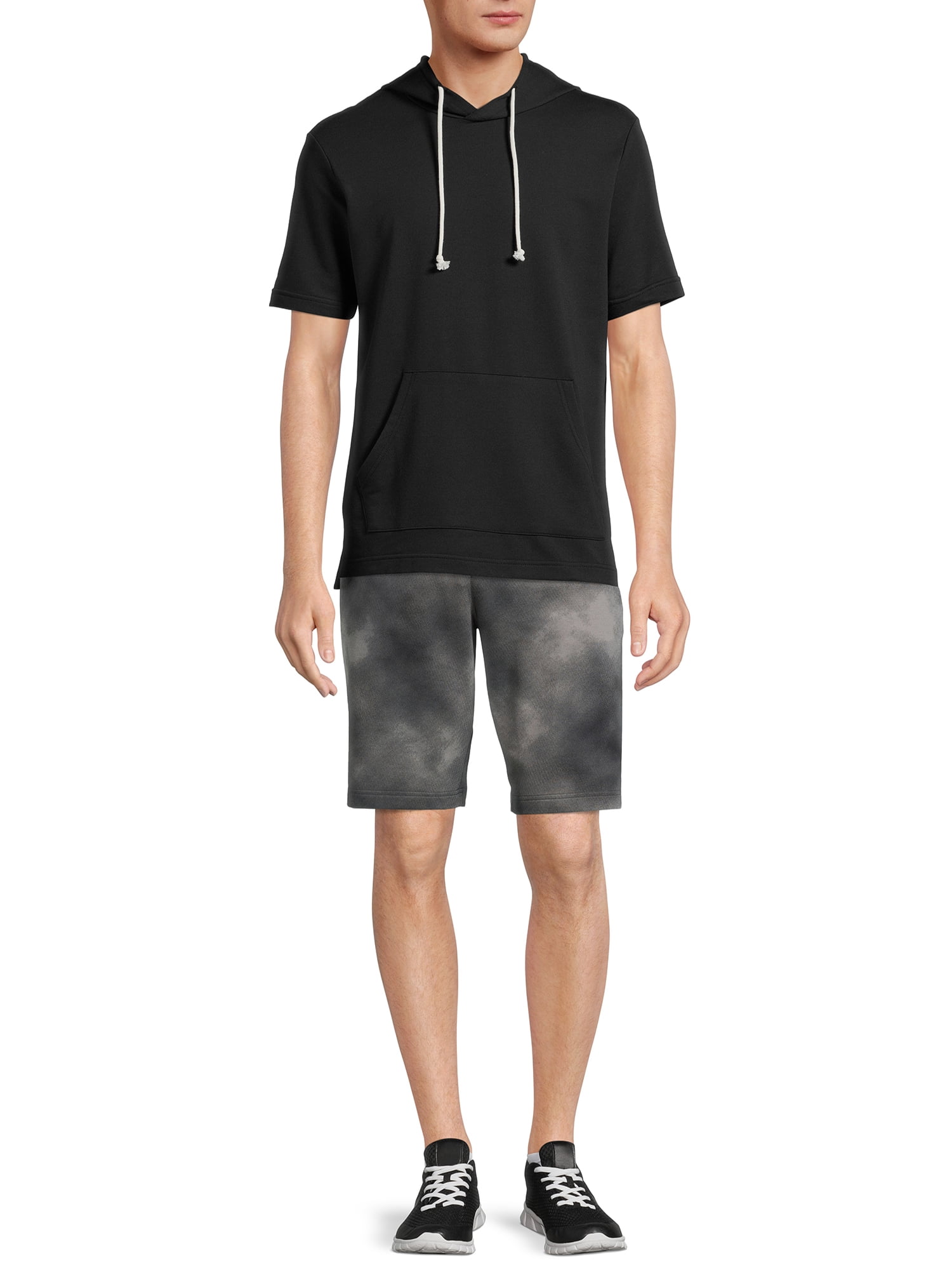 Athletic Works Men's French Terry Short Sleeve Hoodie