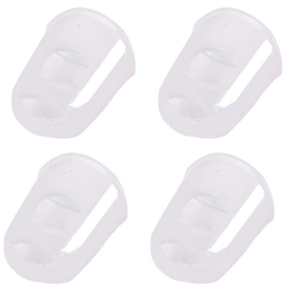 XIRQI Rubber Finger Tips, 4 Pack Silicone Thumb Fingertip Protector Covers Pads Thimble for Guitar Playing Office Counting Sewing