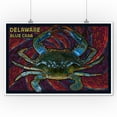 thumbnail image 2 of Bethany Beach, Delaware, Blue Crab Mosaic (9x12 Wall Art Print, Home Decor), 2 of 3