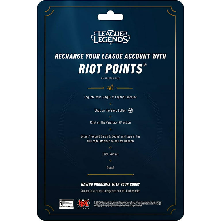 League of Legends Riot 25 Gift Card [Physical Card]