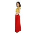 thumbnail image 3 of Sari Petticoat Stitched Indian Saree Petticoat Adjustable Waist Sari Skirt (Red), 3 of 7