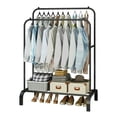 thumbnail image 1 of Perchero Armable para Ropa Practiksa Organizador Closet para Hogar con Doble Guardaropa Color Negro, 1 of 3
