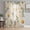 Multicolor, variant on Sheer Curtains 72 Inches Long 2 Panels Set for Bedroom, Spring Daisy Semi Sheer Curtains for Windows, Country Watercolor Flower Leaf Plant Voile Window Treatments Rod Pocket Curtain