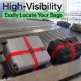 thumbnail image 6 of GORILLA GRIP 2 Pack Adjustable Luggage Straps for Suitcases, Travel Belt Connector, Red, 6 of 10