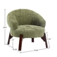 thumbnail image 4 of ALEAVIC Accent Chair Armchair with Cozy Soft Padded, Suitable for Living Room Bedroom, Green, 4 of 6