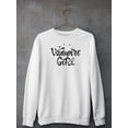 thumbnail image 3 of Vampire Girl. Glittery Sweatshirt Women -Image by Shutterstock, Female 5X-Large, 3 of 4