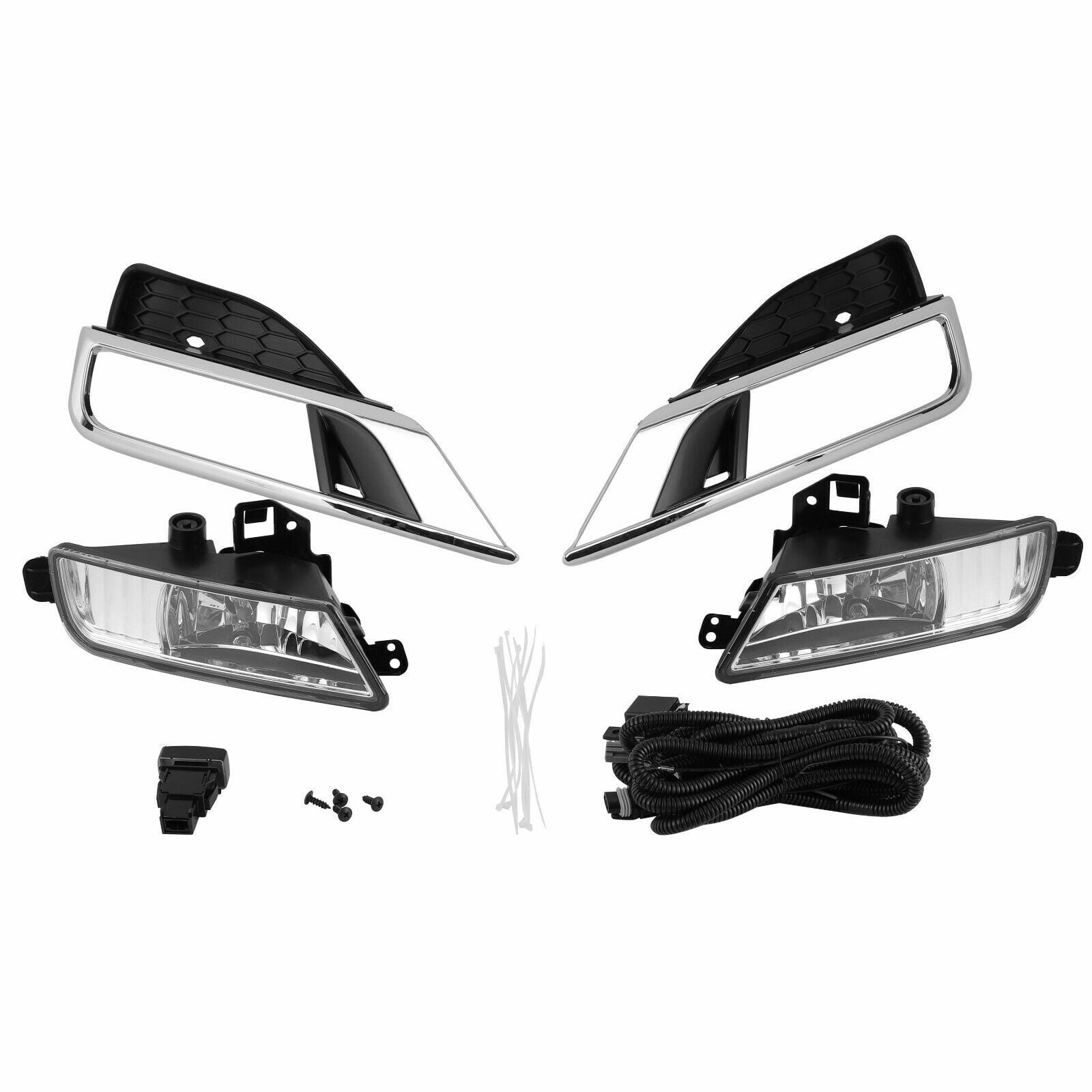 For Honda CRV 2015-2016 Front Bumper Fog Light Assembly w/Wiring RH+LH Side