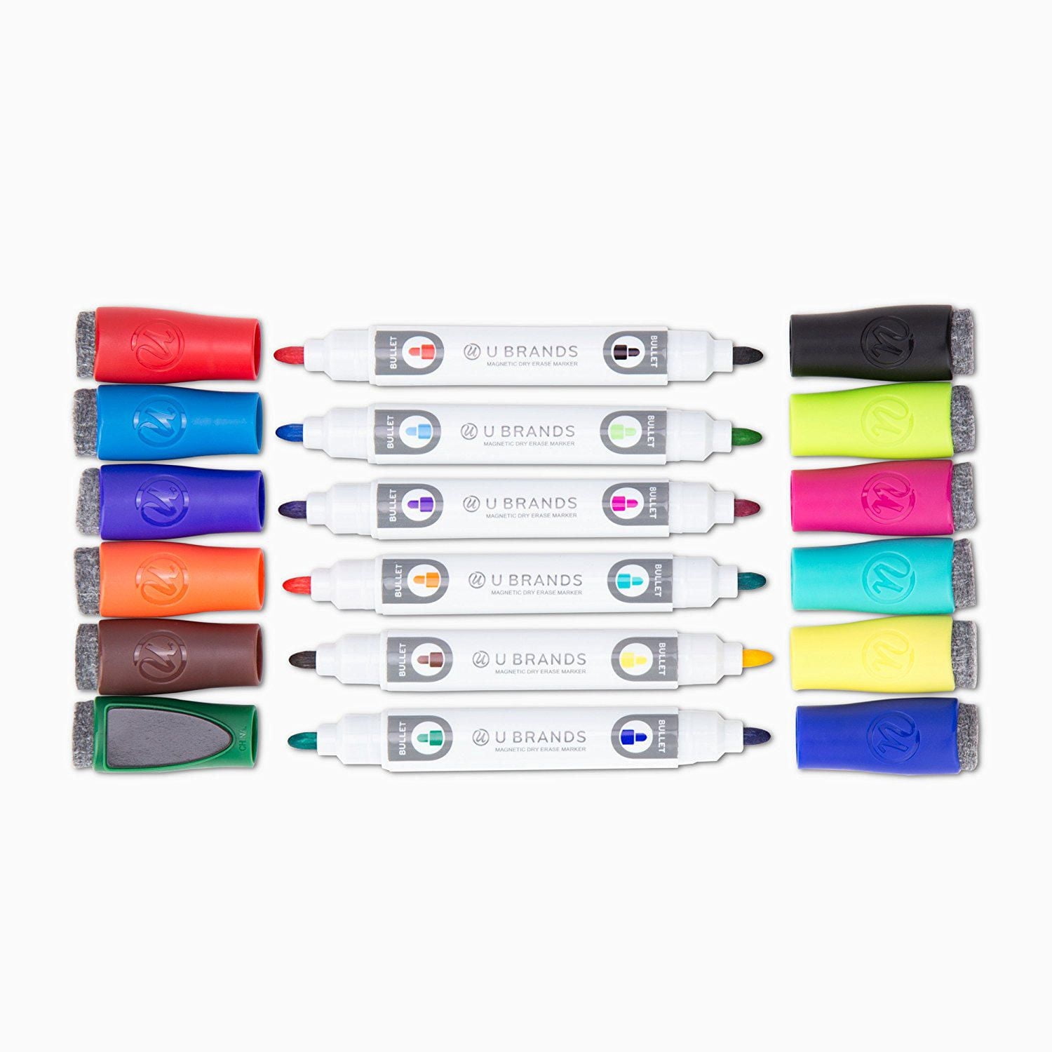 U Brands - 2 in 1 Dry Erase Markers