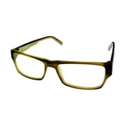 John Varvatos Mens Ophthalmic Eyeglass Rectangle Olive Plastic V332 56mm