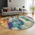 thumbnail image 6 of Addison Rugs Mayfield Premium Machine Washable Transitional Abstract Sage Round Rug, 8' x 8', 6 of 6
