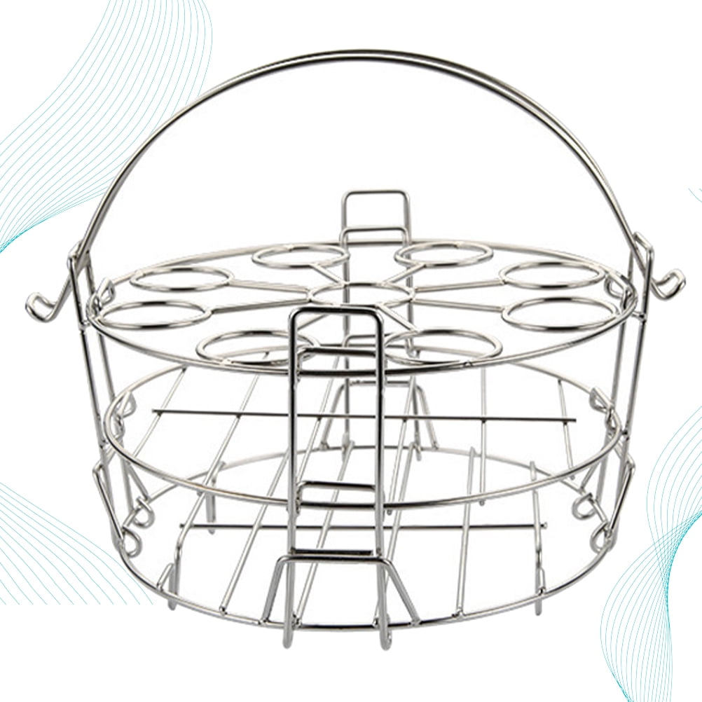 Worgeous  304 Stainless Stackable Steel Steam Rack Egg Mold Cup Pressure Cooker
