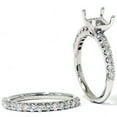 thumbnail image 3 of Pompeii 1ct SI Half Eternity Diamond Wedding Ring Set 14K White Gold (G/H,SI), 3 of 3