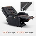 thumbnail image 5 of MCombo Large-Wide Power Lift Recliner Chair with Massage and Heat for Big and Tall Elderly People, Faux Leather R7541 (Black, Large-Wide), 5 of 10