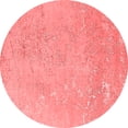 thumbnail image 1 of Ahgly Company Indoor Round Oriental Red Industrial Area Rugs, 7' Round, 1 of 4