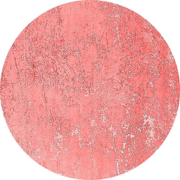 Ahgly Company Indoor Round Oriental Red Industrial Area Rugs, 7' Round