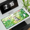 thumbnail image 3 of British Shorthair Hello Spring Time Flower Floral Nature Desk Mat Full Keyboard Mouse Pad Cat Lover Kitten Owner Gifts Large Mousepad - 02031, 3 of 5