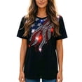 thumbnail image 2 of CAIXIA 250th Anniversary USA Shirt Women American Flag T Shirt 4th of July Patriotic Tees 250 Years America Tops, 2 of 8