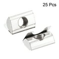 thumbnail image 2 of Uxcell M8 Roll in Spring T Nut with Spring Sheet Carbon Steel for 3030/4040 Series 8mm Slot 25 Pack, 2 of 5