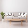 thumbnail image 4 of Ambesonne Grey Throw Pillow Cover 4 Pack, Parrot on a Branch, 18", Multicolor, 4 of 5