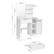 thumbnail image 5 of VASAGLE Tocador, Mesa de Maquillaje con Espejo Grande, Gabinete con 2 Estantes Ajustables, 2 Estantes Abiertos, 1 Cajón, Blanco RDT119W01, 5 of 9