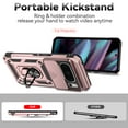 thumbnail image 5 of TECH CIRCLE for Google Pixel 8 Pro 5G 2023, Rugged Phone Case with Slide Camera Cover Kickstand TPU Bumper Drop Proof Durable Military Grade Protective Case Cover for Google Pixel 8 Pro 6.7",Rosegold, 5 of 9