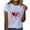Gray Valentines Shirs, variant on Pimelu Valentines Shirts for Women Shirts for Women Summer Tops for Women Valentines Day Fashion Love Letter Print Loose Fit Tees Ladies Crewneck Short Sleeve Comfy Blouses