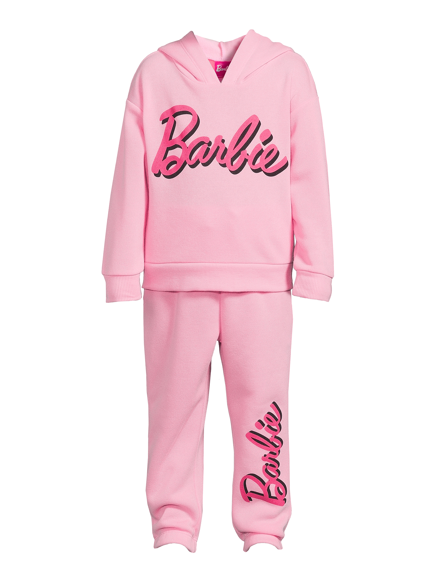 Barbie Girls Hooded Sweatshirt and Joggers, 2-Piece Outfit Set, Sizes 4 ...