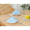 thumbnail image 6 of REGALWOVEN Cotton Napkins Cloth Napkins Set of 12 Washable Light Blue 17'x17', 6 of 6