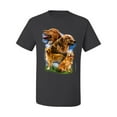 thumbnail image 2 of Wild Bobby, Golden Retriever Dog Portrait, Dog Lover, Men's Graphic Tees, Charcoal, X-Large, 2 of 3