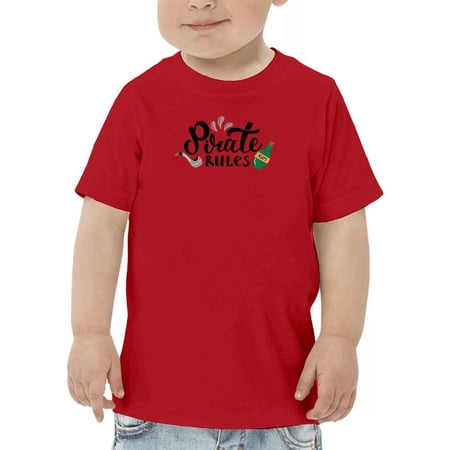 Pirate Rules With Pipe Rum T-Shirt Toddler -Image by Shutterstock 2 Toddler