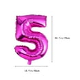 thumbnail image 3 of 1Pack Number Shape Foil Balloon For On Site Decoration 32 Inch, 3 of 8