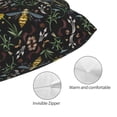 thumbnail image 3 of Pofeuu Wasp and Florals Print Polyester Microfiber Plush Pillowcases, Super Soft and Cozy Pillow Case Covers with Envelop Closure（Pillow core not included）-16"x24", 3 of 6