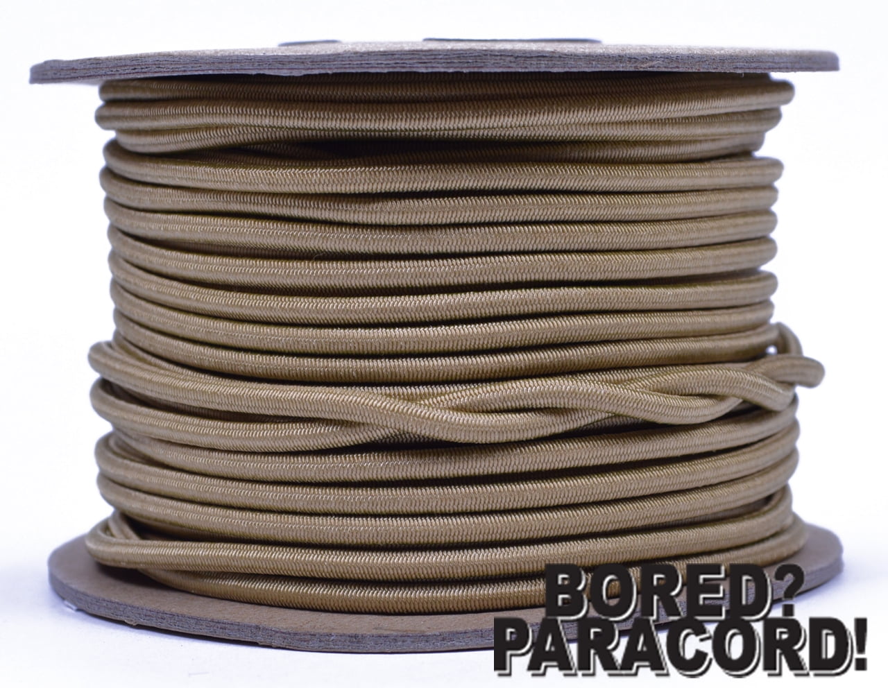 Stretch Cord 1//8 inch x 100 feet Several Colors Bungee 1//8 Shock Cord BORED PARACORD Marine Grade Shock Made in USA