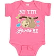 thumbnail image 3 of Inktastic My Titi Loves Me with Sloth and Hearts Boys or Girls Baby Bodysuit, 3 of 5