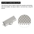 thumbnail image 4 of Unique Bargains 50Pack Ribbon Crimp Clamp Ends 16mm Cord End Clasp for DIY Craft Silver Tone, 4 of 7