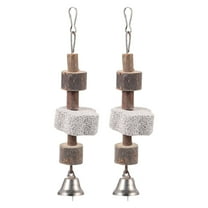 DINHEAROM Small Pet Toy Metal 2Pcs 1.6X1.6X6.7In