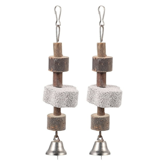 DINHEAROM Small Pet Toy Metal 2Pcs 1.6X1.6X6.7In