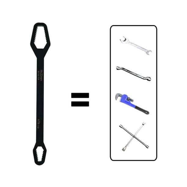 Dalazy Household Adjustable Double Head Wrench for 8-22mm Screws