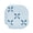 Blue, variant on Hollowed Flower Shape Silicone Air Freshener Holder with Suction Cup for Bathroom and Wardrobe