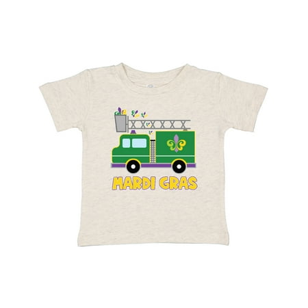 

Inktastic Mardi Gras Fire Truck with Fleur De Lis Trio Gift Baby Boy or Baby Girl T-Shirt