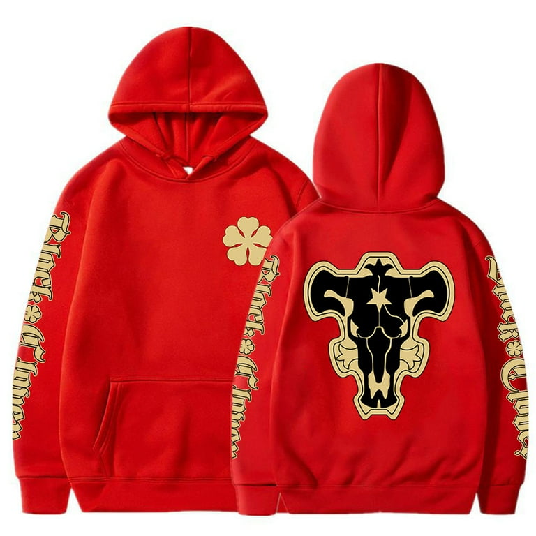 Black bulls hot sale hoodie black clover