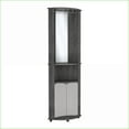 thumbnail image 7 of Corner Bar Cabinet, Modern with Glass Doors, Glass Rack & Mirror | Engineered Wood, 7 of 7