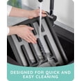 thumbnail image 2 of July Home Kitchen Drawer Organizer - Plastic Expandable Silverware Organizer & Utensil Holder and Cutlery Tray with Grooved Drawer Dividers for Flatware, 2 of 10