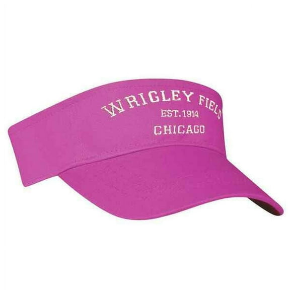 Wrigley Field Adjustable Pink Visor by ThirtyFive55