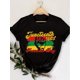 thumbnail image 2 of Juneteenth, Freedom Day 186, Black History, African American Print Crew Neck T-shirt, Four seasons casual short-sleeved round neck T-shirt, Women'S Clothing, 2 of 8