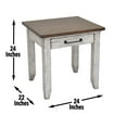 thumbnail image 4 of Bear Creek Rustic Ivory and Honey End Table, 4 of 5