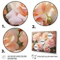 thumbnail image 3 of Designart "Pink Roses love expression" Floral Floater Framed Wall Decor, 3 of 7