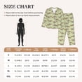 thumbnail image 4 of Balery Twig Sloth Conjunto de Pijama con Estampado para Mujer, Conjunto de Dos Piezas con Manga Larga, Ropa de Dormir Suave con Bolsillos, Pijamas Cómodos-Small, 4 of 7