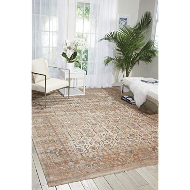 kathy ireland Malta Taupe Area Rug by (7'10 x 10'10)